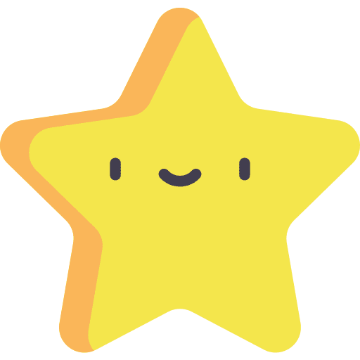 smiling star icon
